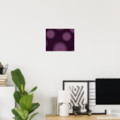 Lila, cool, modern und einfach, blumengeschmückt a poster (Heimbüro)