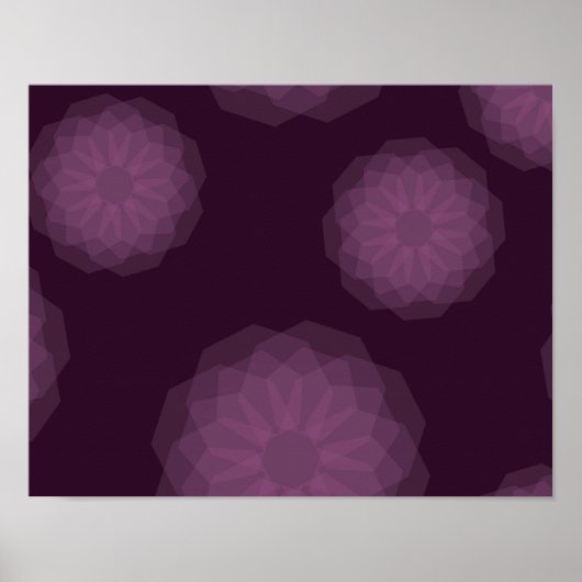 Lila, cool, modern und einfach, blumengeschmückt a poster (Vorne)