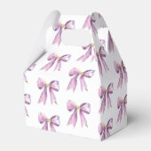 Lila Coquette Bow Geburtstagsparty Geschenkschachtel (Rückseite)