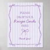 Lila Coquette Bow Lavender Entdeckungsreise durch Poster (Vorne)
