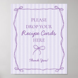 Lila Coquette Bow Lavender Entdeckungsreise durch  Poster