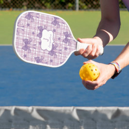 Lila Coquette Bows Pickleball Schläger