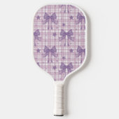 Lila Coquette Bows Pickleball Schläger (Rückseite)