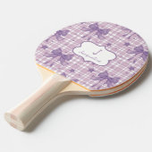 Lila Coquette Bows Tischtennis Schläger (Vorderseite)
