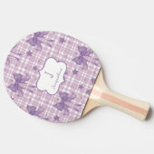 Lila Coquette Bows Tischtennis Schläger (Seitenansicht)