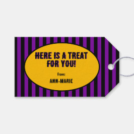 Lila Coquette-Bug Halloween Geschenkanhänger