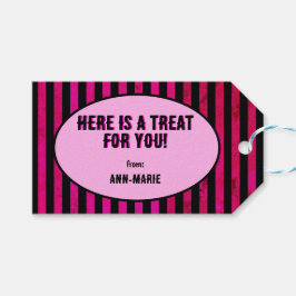 Lila Coquette-Bug Halloween Geschenkanhänger