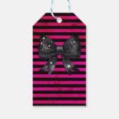 Lila Coquette-Bug Halloween Geschenkanhänger (Rückseite)