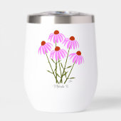Lila Cornblumen Edelweine Tumbler (Vorderseite)