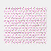 Lila Cornblumen Fleecedecke (Vorderseite (Horizontal))