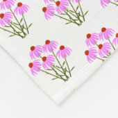 Lila Cornblumen Fleecedecke (Ecke)