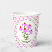 Lila Cornblumen Pappbecher (Rückseite)