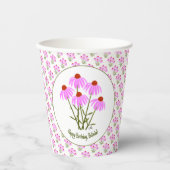 Lila Cornblumen Pappbecher (Vorderseite)