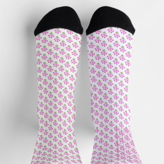 Lila Cornblumen Socken (Oben)