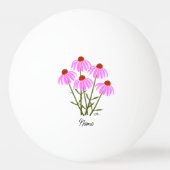 Lila Cornblumen Tischtennisball (Rückseite)