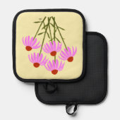 Lila Cornblumen Topflappen (Vorderseite/Rückseite)