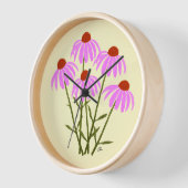 Lila Cornblumen Uhr (Winkel)