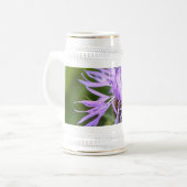 Lila Cornflower Bierglas (Vorderseite Links)