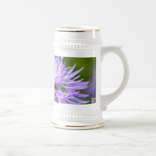 Lila Cornflower Bierglas