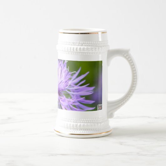 Lila Cornflower Bierglas (Rechts)