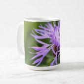 Lila Cornflower Kaffeetasse (Vorderseite Links)