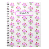 Lila Cornflowers-Notebook Notizblock (Vorderseite)