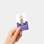 Lila Corporate ID-Abzeichen Ausweis (Handheld)
