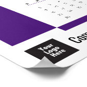 Lila Corporate Wall Calendar Poster 2025 (Ecke)