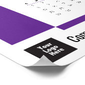Lila Corporate Wall Calendar Poster 2026 (Ecke)