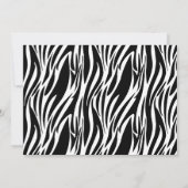 Lila Corset Zebra Junggeselinnen-Abschied Invite Einladung (Rückseite)