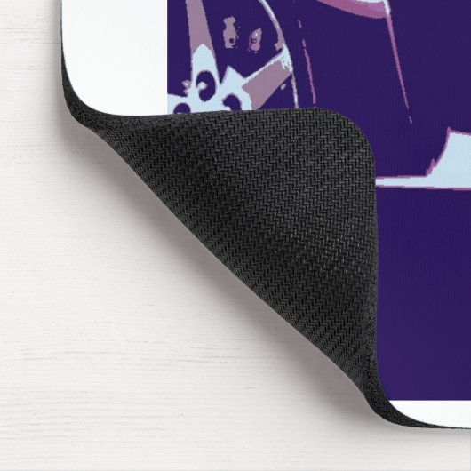 Lila Corvettes Mousepad (Ecke)