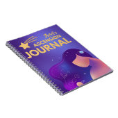Lila Cosmic Ascension Journal Spirituelles Noteboo Notizblock (Rechte Seite)