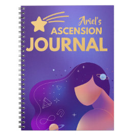 Lila Cosmic Ascension Journal Spirituelles Noteboo Notizblock