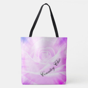 Lila Country-Design Tasche