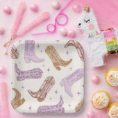 Lila Cowgirl Boot Party Teller (Party)