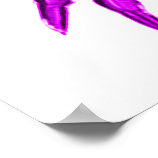 Lila Crab Beach House Poster (Ecke)