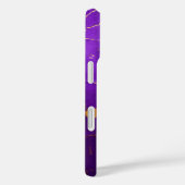 Lila Cracked Texture Case-Mate iPhone Hülle (Rückseite / Rechts)