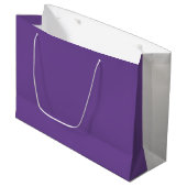 Lila Crayon Große Geschenktüte (Vorderseite Schrägansicht)
