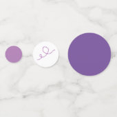 Lila Crayon Konfetti (Vorderseiten)