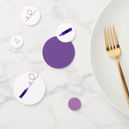 Lila Crayon Konfetti (Gruppe)