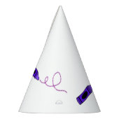 Lila Crayon Partyhütchen (Links)