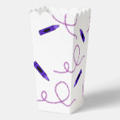 Lila Crayon Popcorn Boxen Geschenkschachtel (Rückseite)