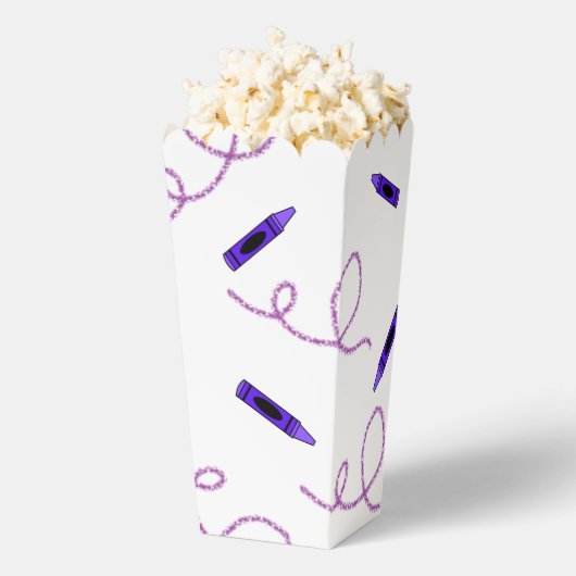 Lila Crayon Popcorn Boxen Geschenkschachtel (Geplatzt)