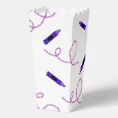 Lila Crayon Popcorn Boxen Geschenkschachtel (Vorderseite)