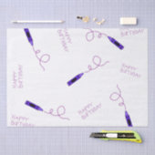 Lila Crayon Seidenpapier (Handwerk)