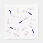 Lila Crayon Serviette (Vorderseite)