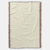 Lila Creme aus dem gewebten Kehlkopf Decke (Vorderseite Vertikal)