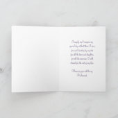 Lila Creme Bridesmaid Einladungskarte (Innenseite)