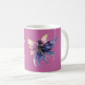 Lila Creme Rosa Gold Fee Kaffeetasse (VorderseiteRechts)