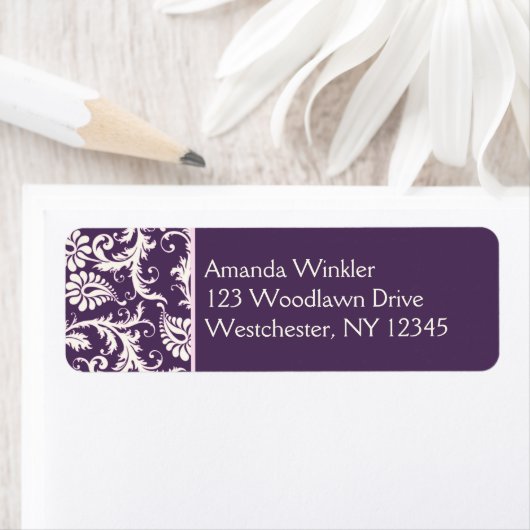 Lila, creme, rosa Rücksendeadresse (Insitu)